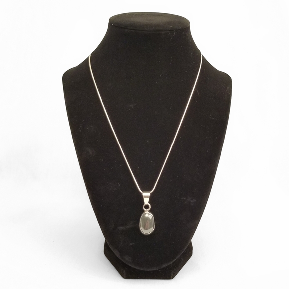 Source Unknown Jewelry - Artisan Made Hematite/Sterling Silver Pendant
